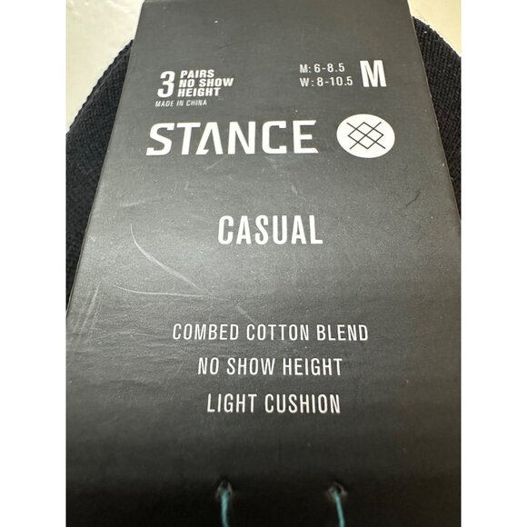 Stance GAMUT COTTON NO SHOW 3 PACK SOCKS size M6-8.5 W8-10.5 - Picture 4 of 4